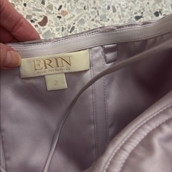 Erin Fetherston pink lavender print gown maxi dress 2 - Picture 4 of 8